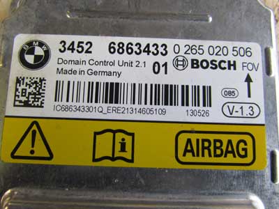 BMW Airbag Air Bag SRS ICM Control Module Bosch 34526863433 F30 320i 328i 335i F32 428i 435i5